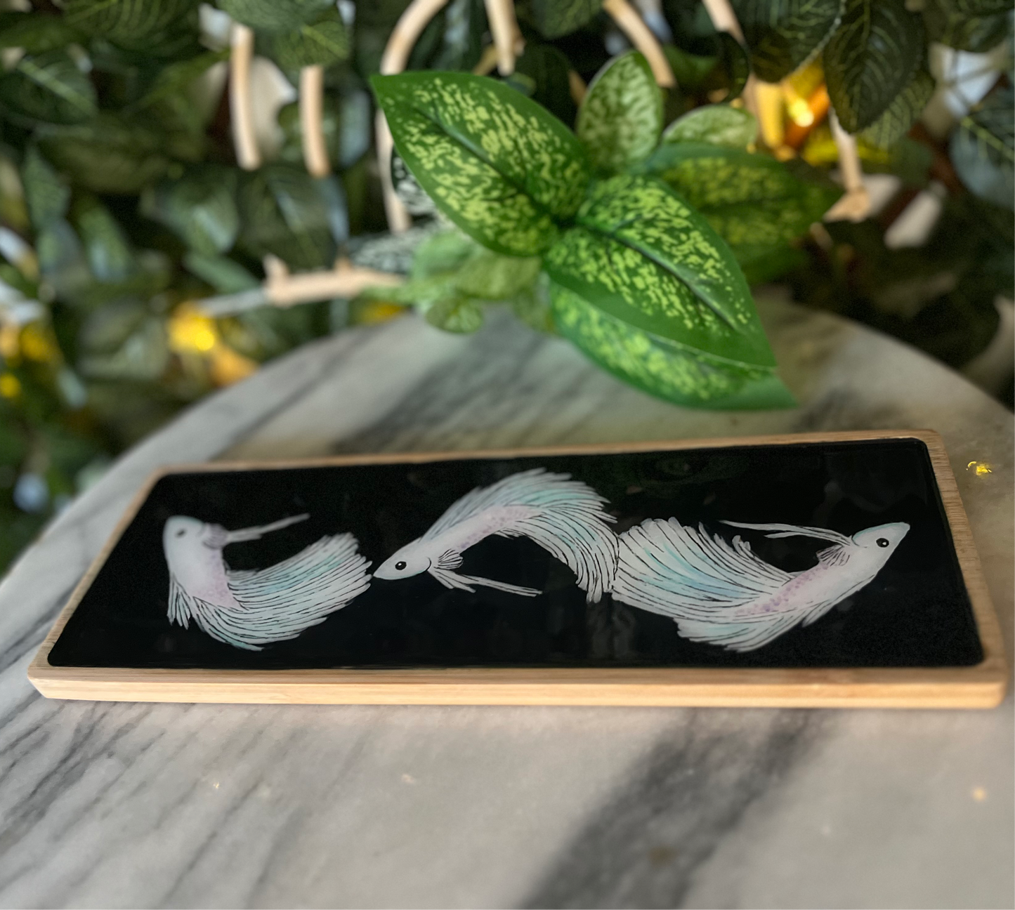 White Betta Fish Tray